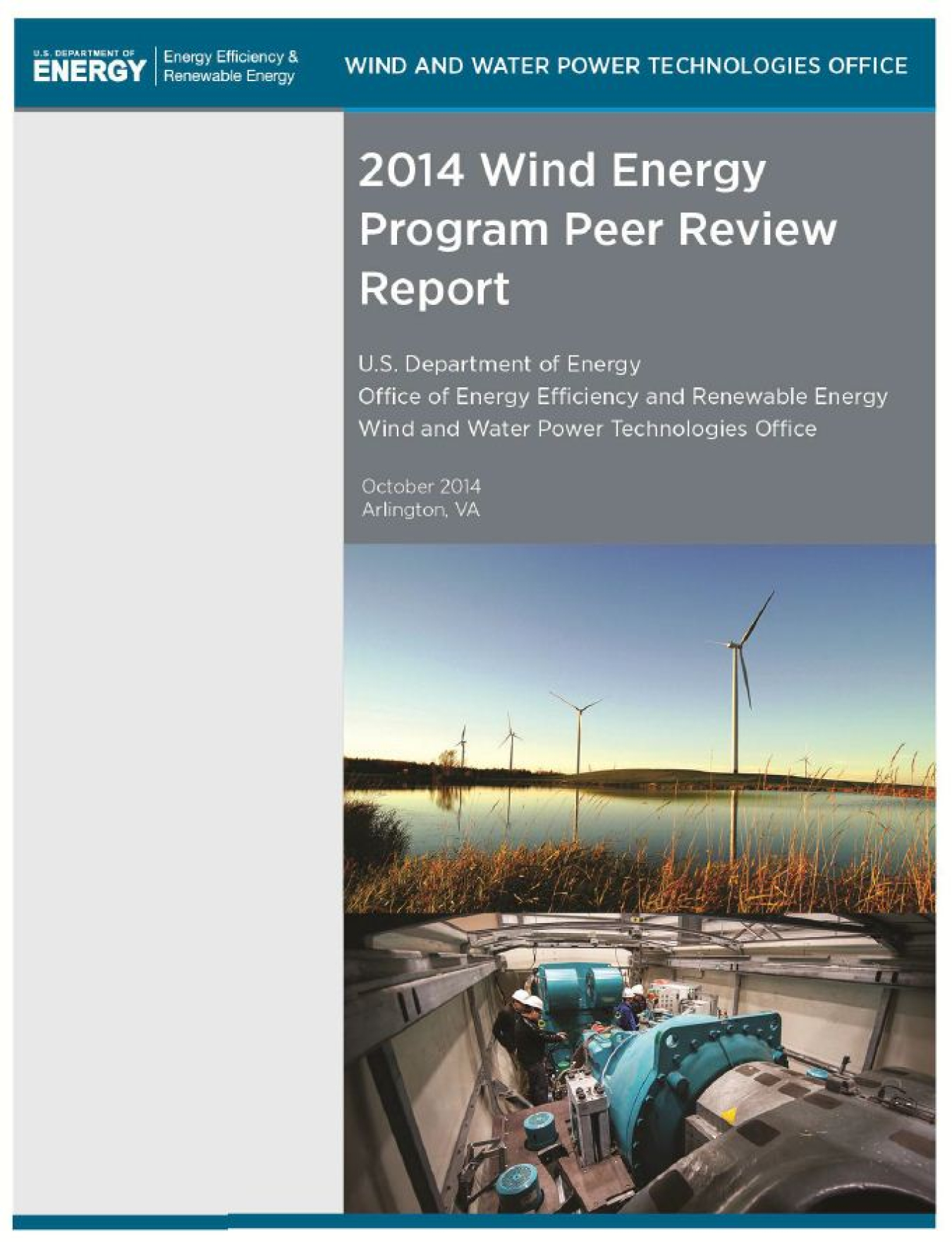 Image related to 2014 Wind Program Peer Review Report Cover
