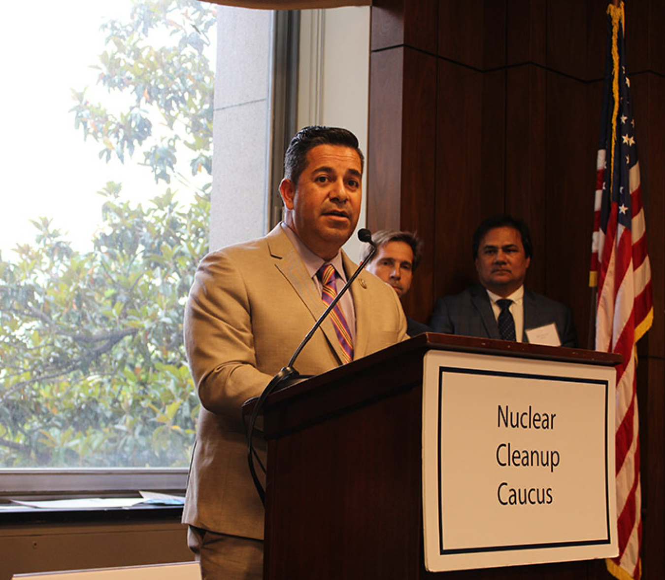 Rep. Ben Ray Lujan of New Mexico, co-chair of the House Nuclear Cleanup Caucus, thanked EM for its cost-reduction efforts.