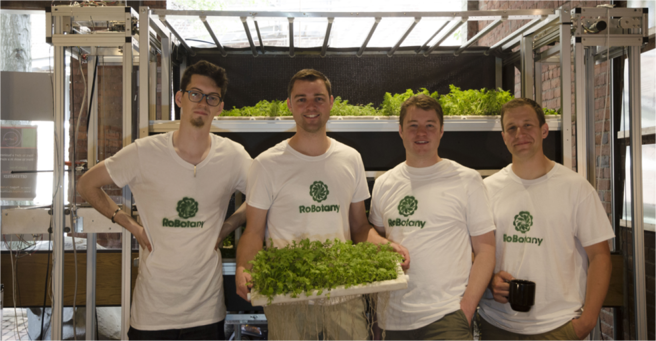 The team behind RoBotany, from left to right: Austin Lawrence, Austin Webb, Brac Webb and Danny Seim. (Photo courtesy of RoBotany.)