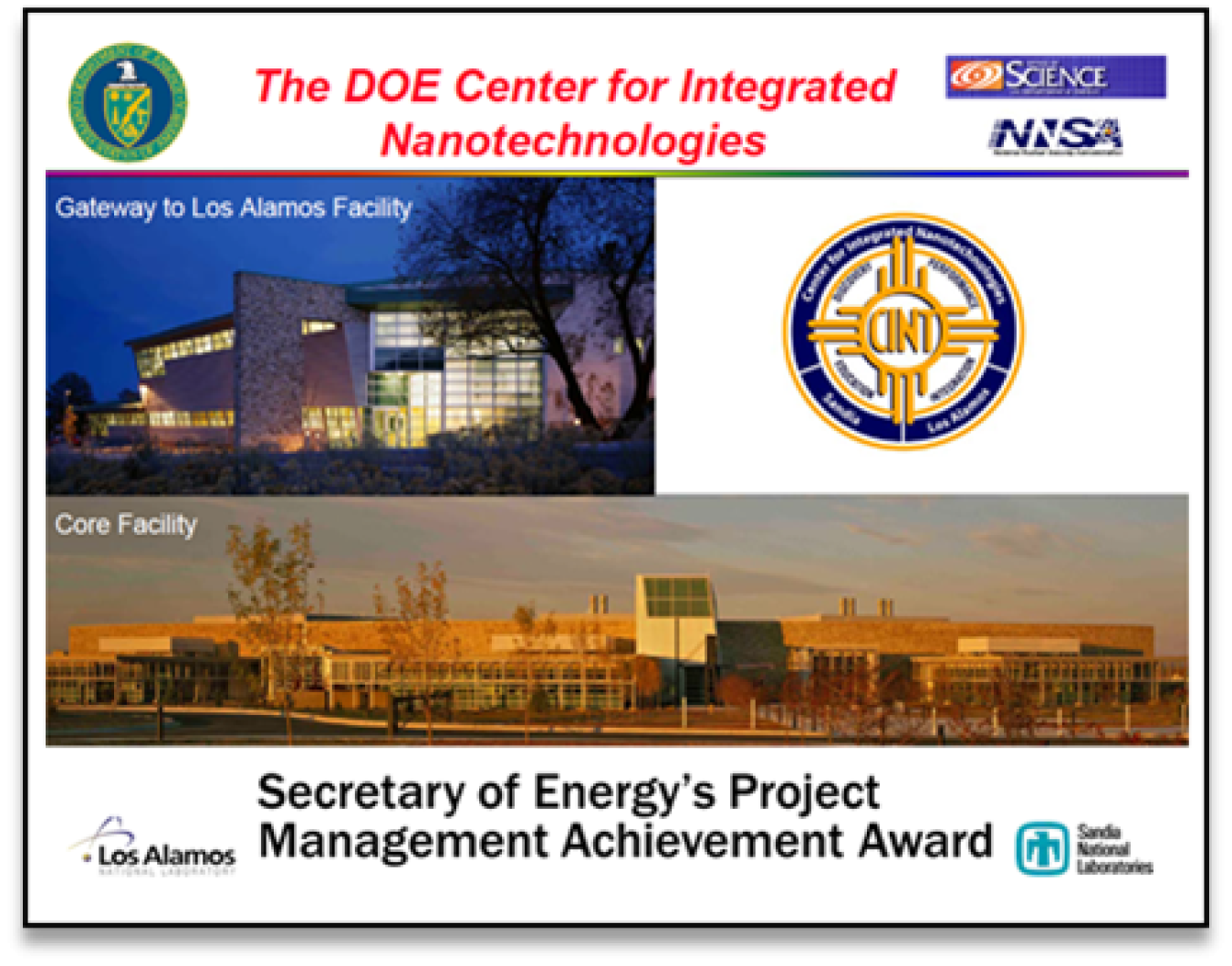 Center for Integrated Nanotechnologies (CINT)