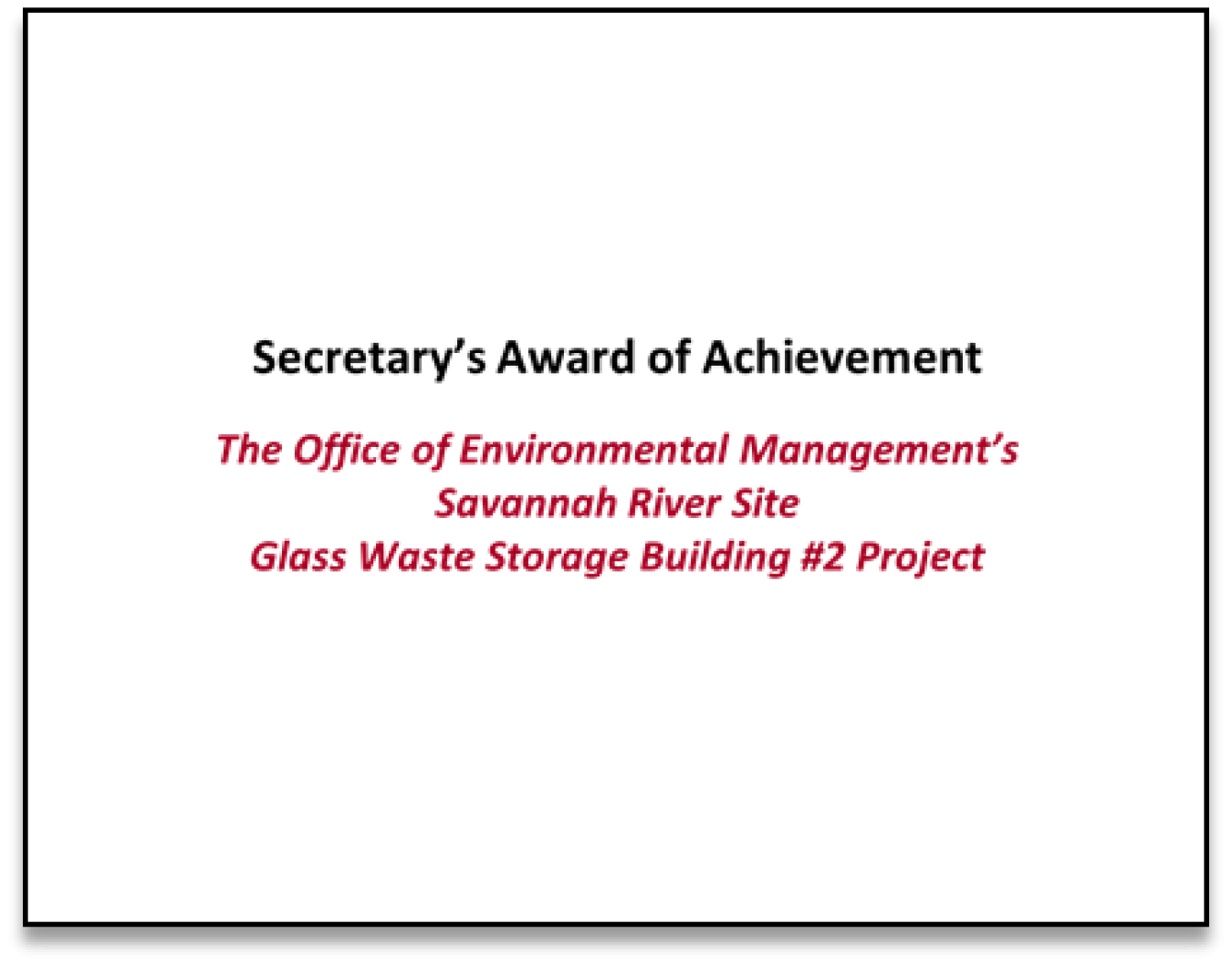 Glass Waste Storage Building #2 Project