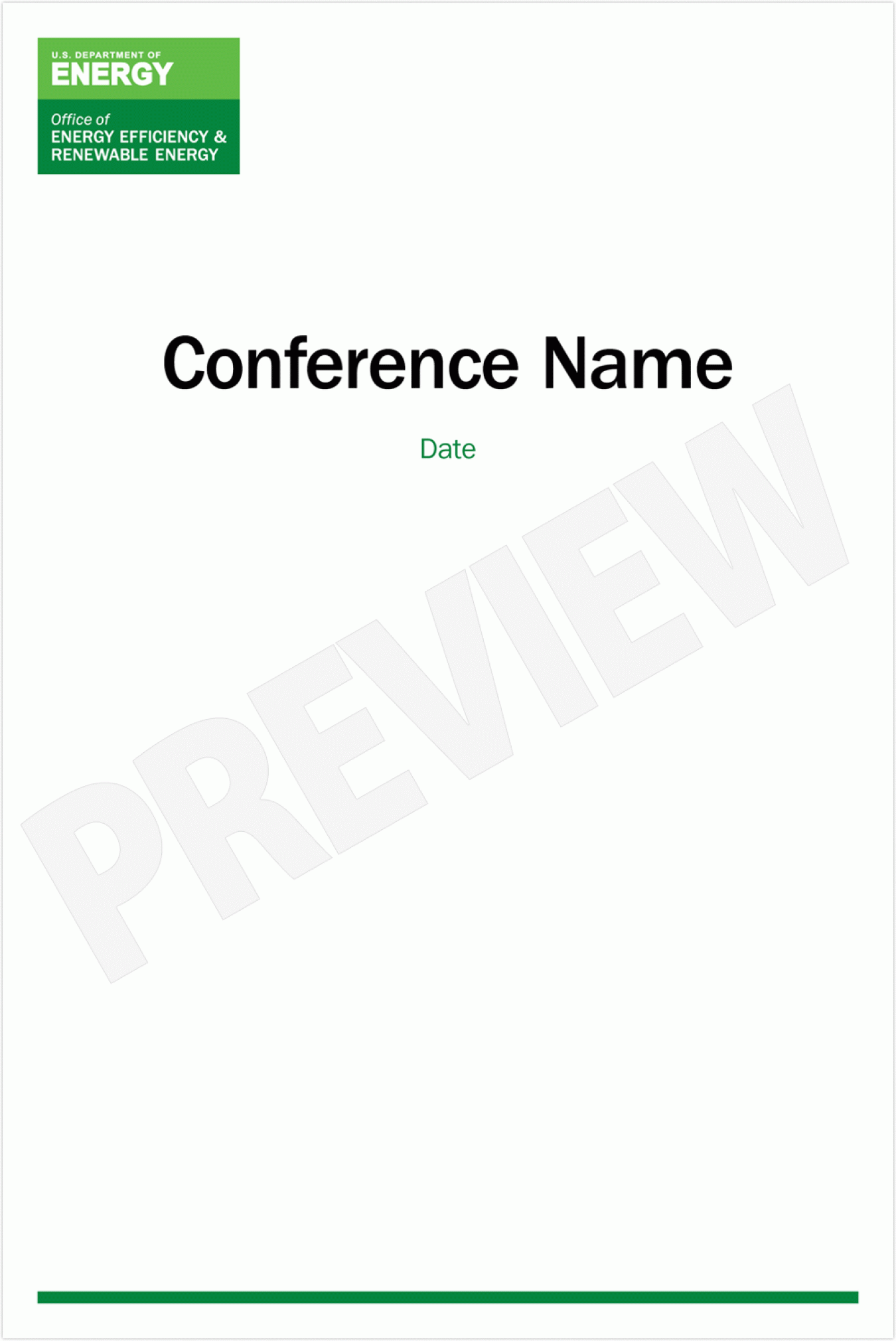 Preview of the poster template.