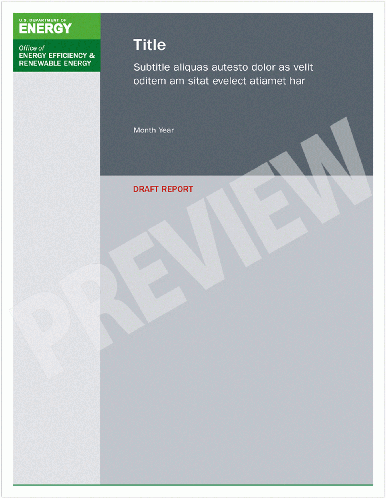 Report, Fact Sheet, and Brochure Publication Templates For Template For Technical Report