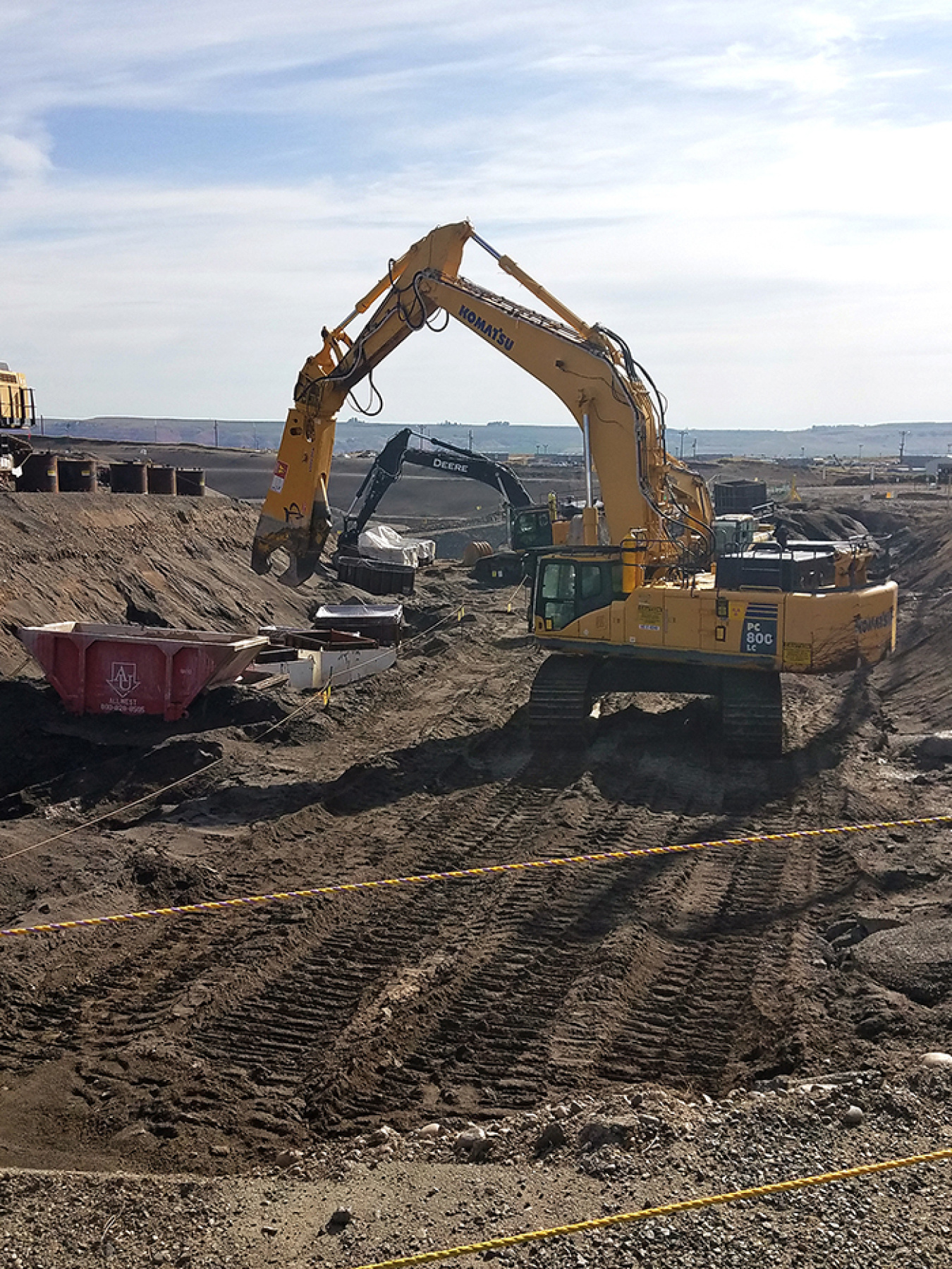 Employees developed a new approach to remove 14 pipes buried 20 feet underground.