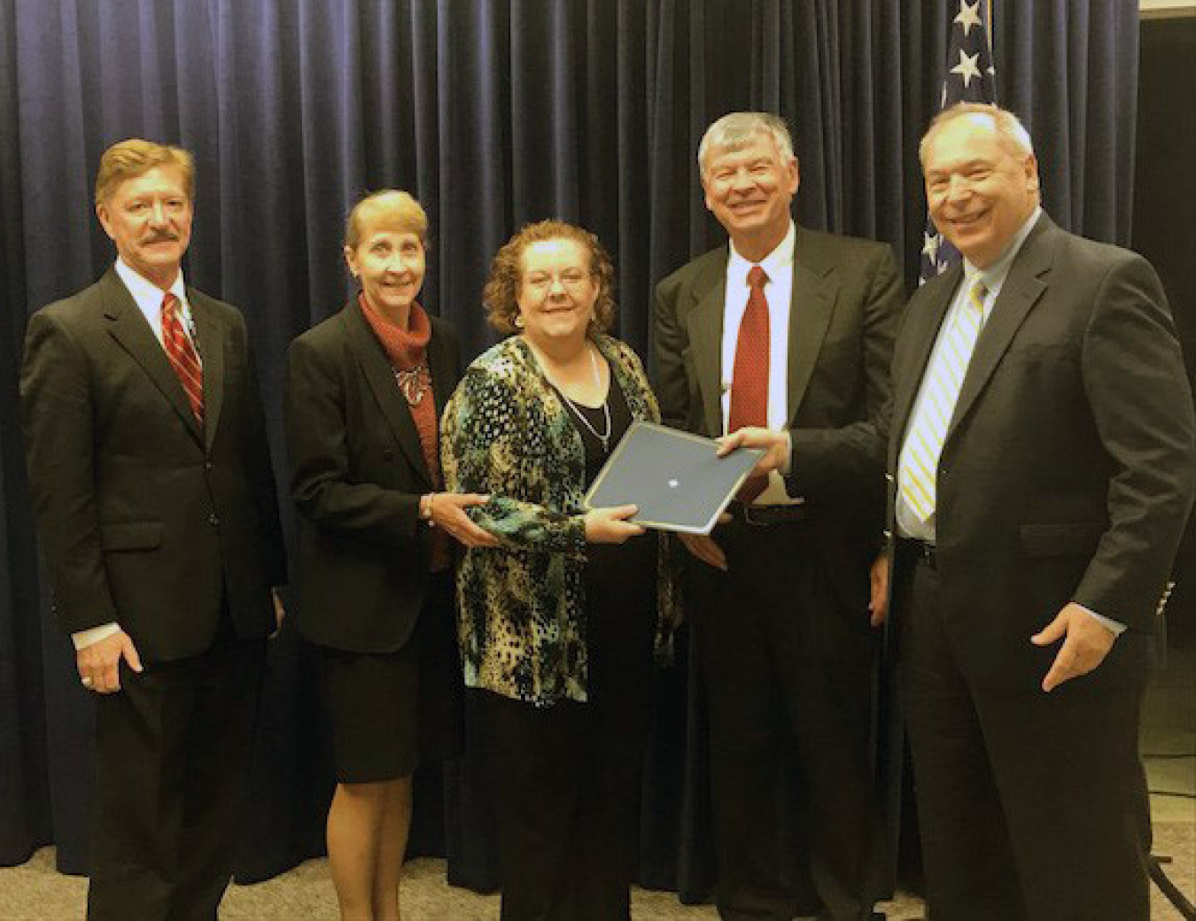 Five members of the award-winning team 