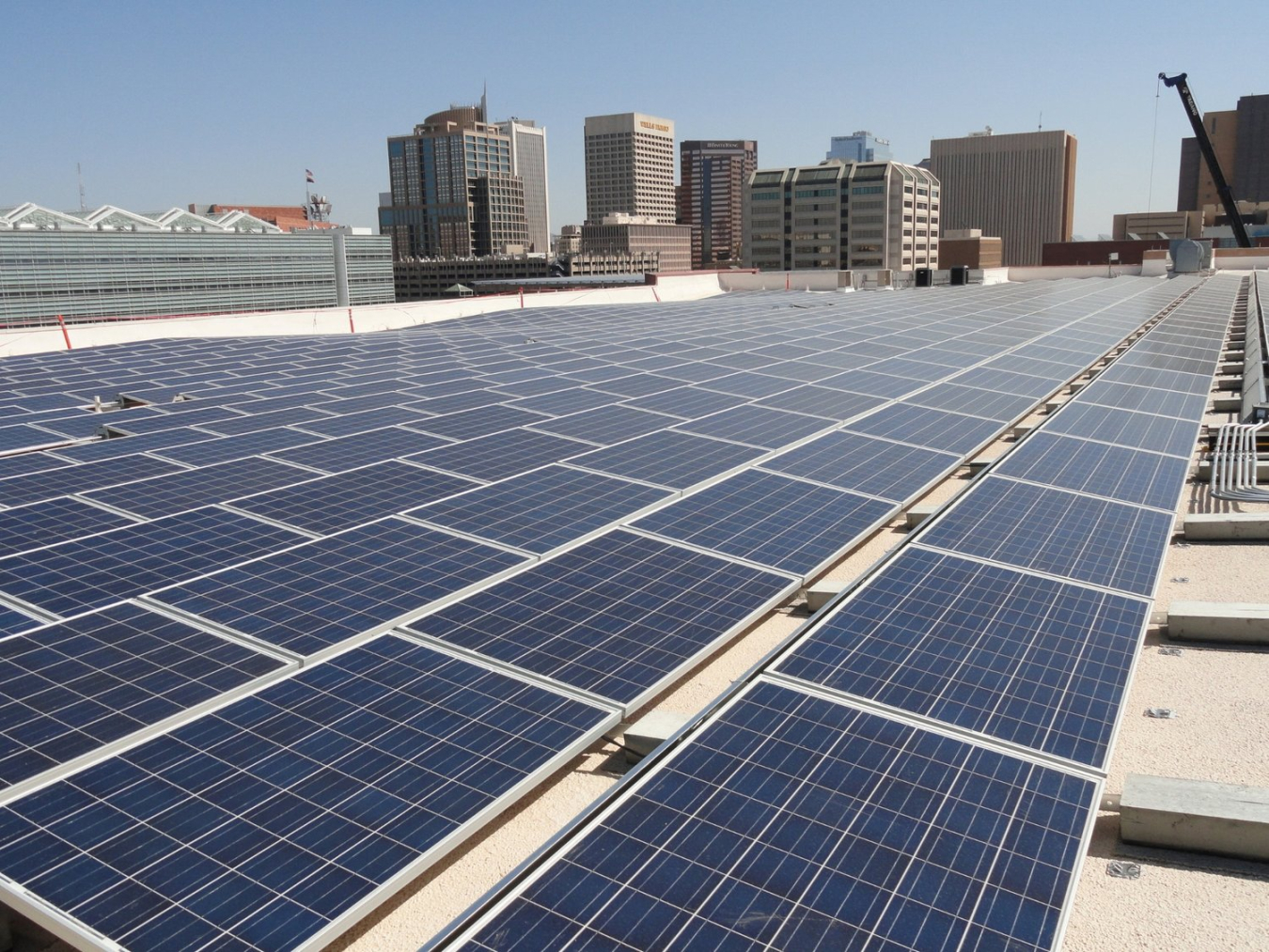 A photo of Maricopa County solar panels