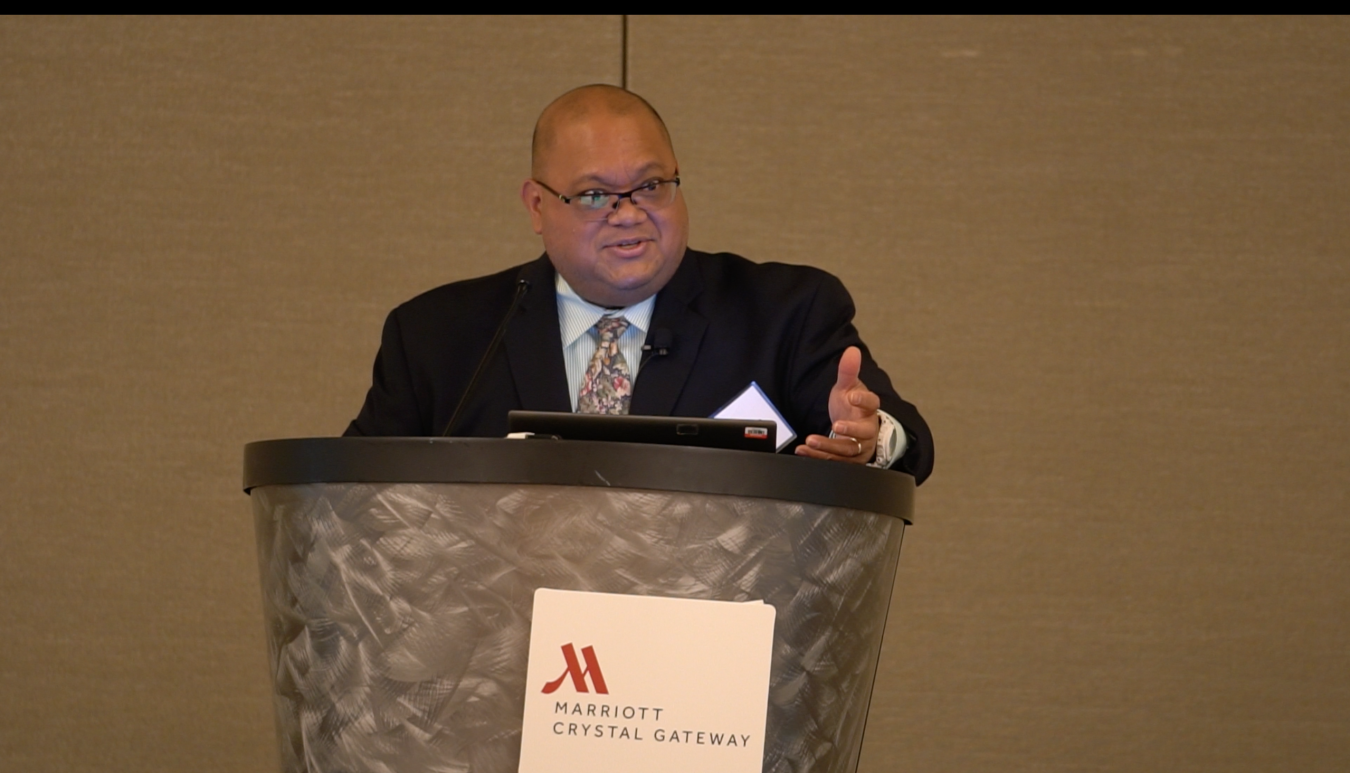 EM Office of Technology Development Director Rod Rimando speaks to meeting participants.