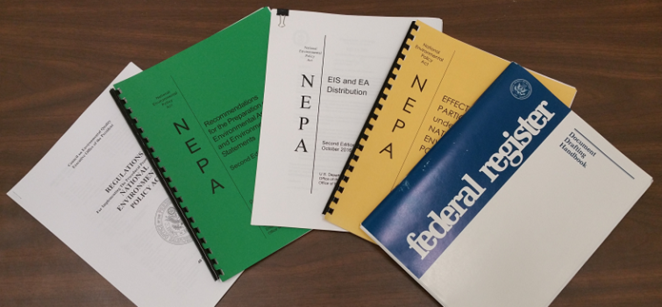 2.	A collection of guidance and documents for preparing NEPA documents.