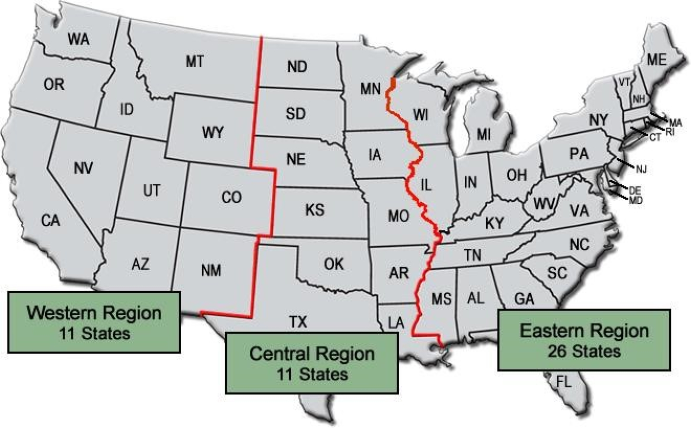 Office of Secure Transportation command map