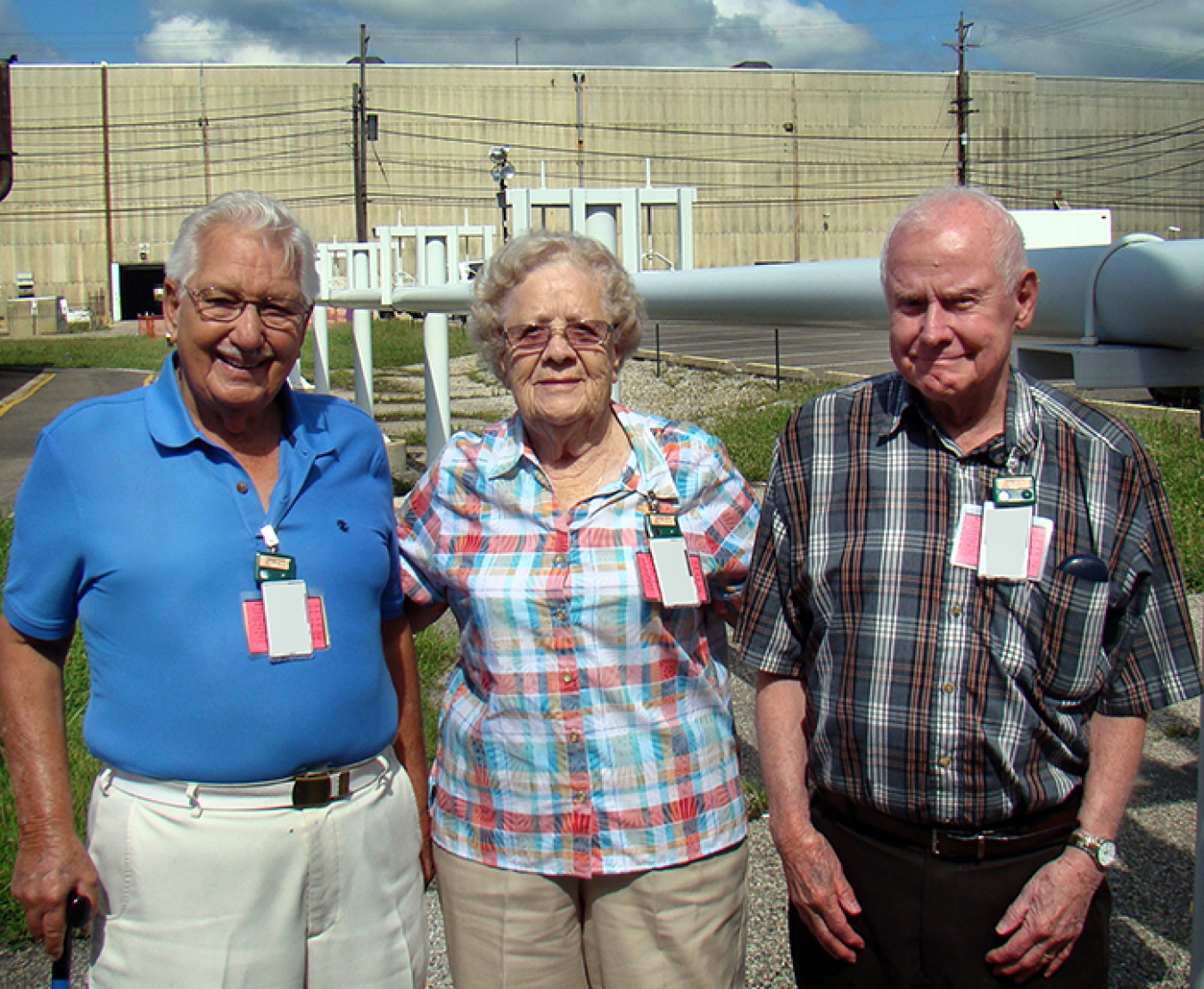 From left: Jim and Helen Courson and Roy Landberg.