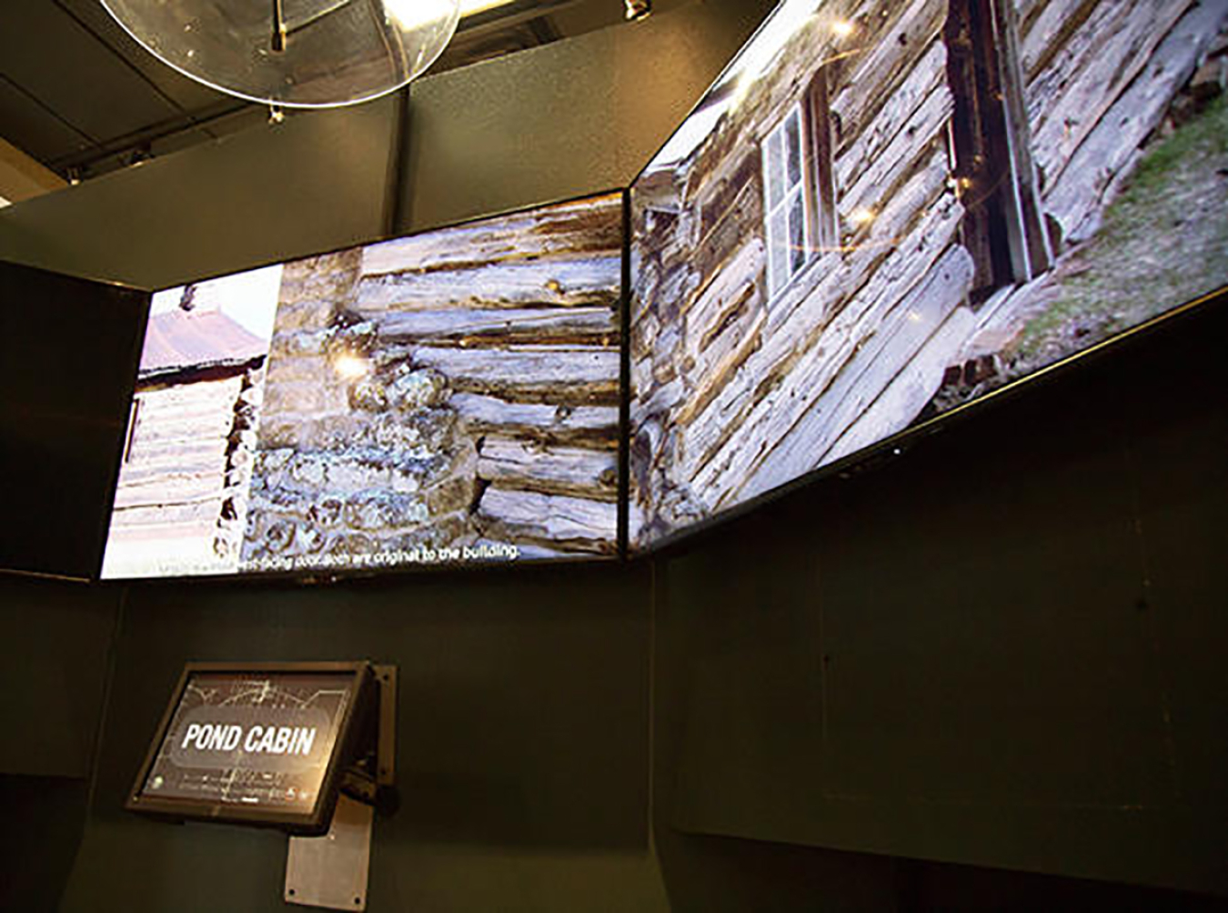 Los Alamos Pond Cabin exhibit.