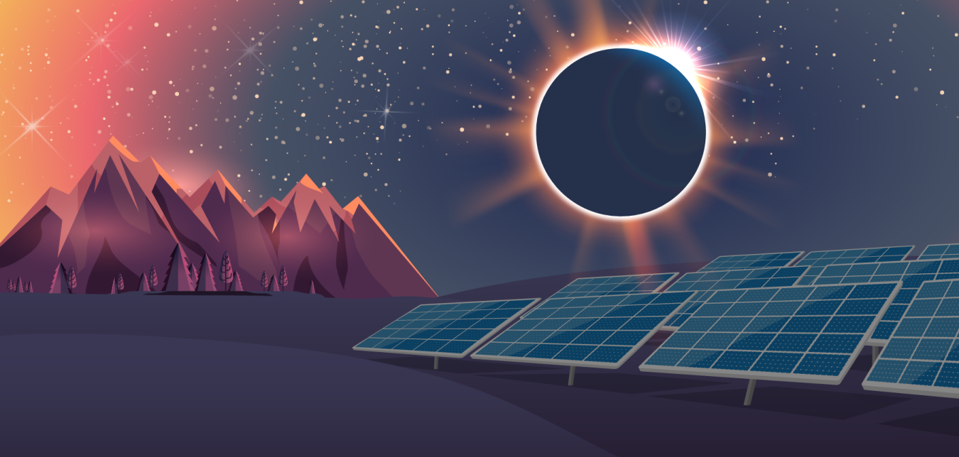 solar eclipse graphic to be used for stuff