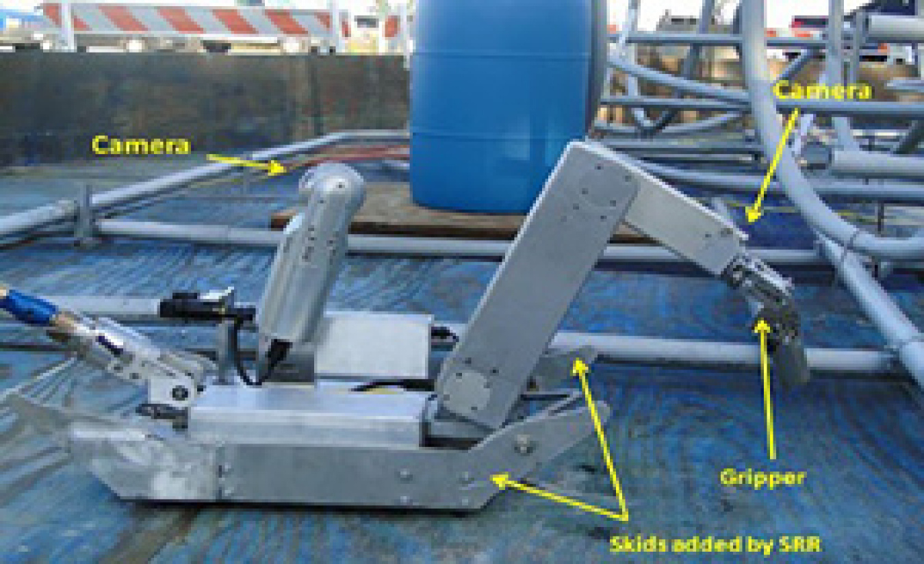 Savannah River Remediation modified a robot named G.I. Joe to retrieve tank waste samples.