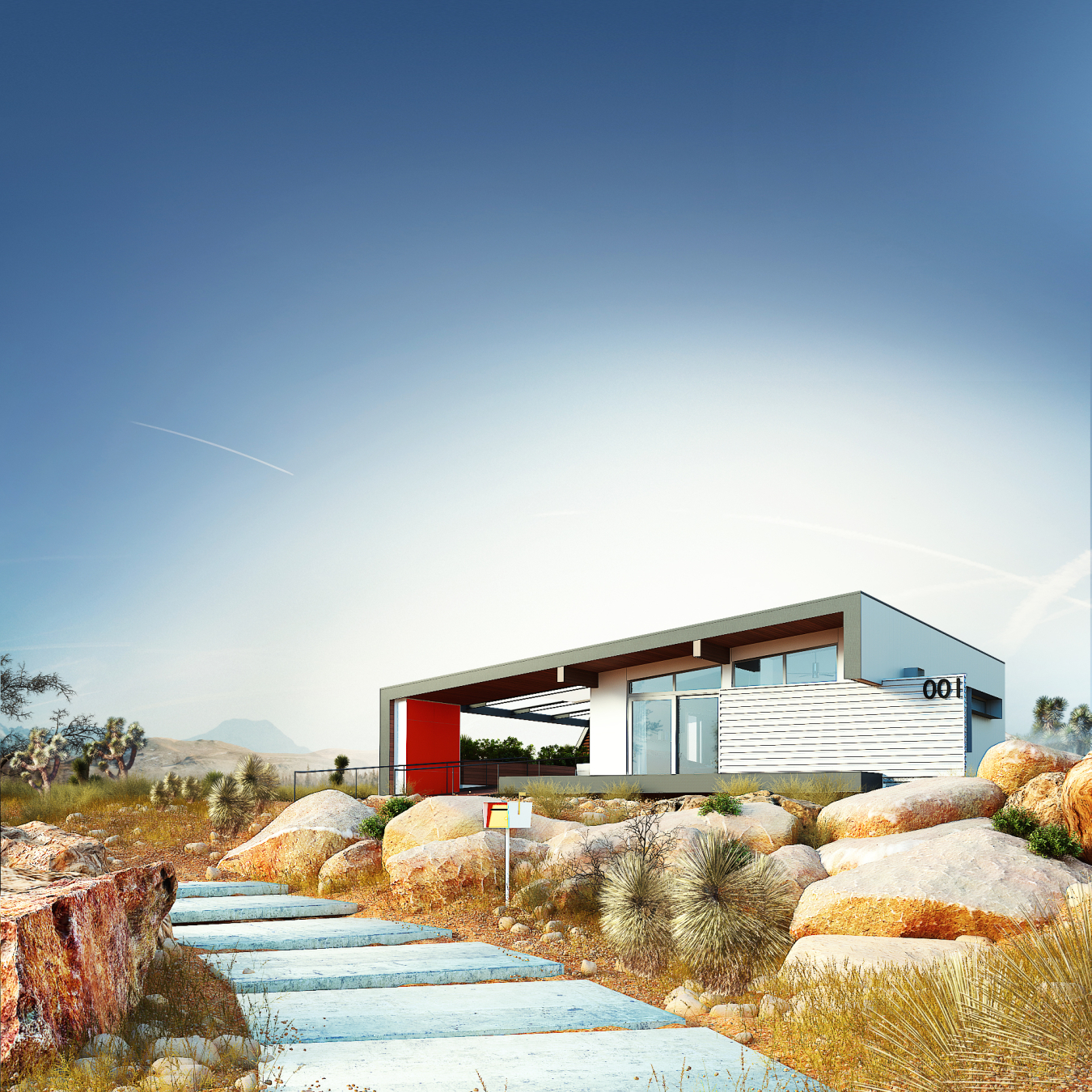 Rendering of the Las Vegas team's house for Solar Decathlon 2017.
