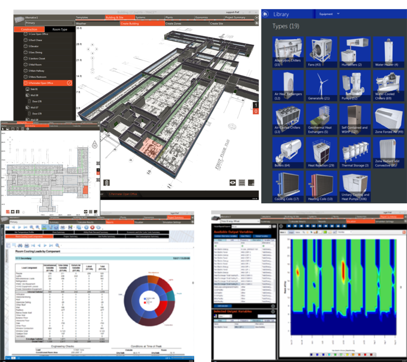 Trane TRACE 3D Plus combines the load calculation and equipment sizing capabilities of TRACE with the annual energy simulation capabilities of EnergyPlus.