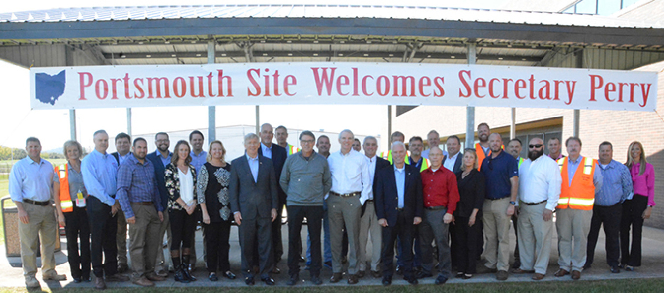 Energy Secretary Rick Perry recently toured EM’s Portsmouth Gaseous Diffusion Plant Site