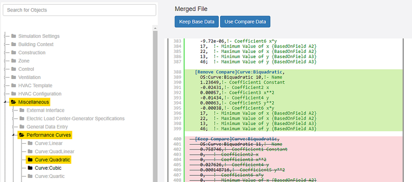 On top of basic Git functionality, BuildSimHub layers on modeling specific features like the ability to perform semantic comparison and merging between model files.