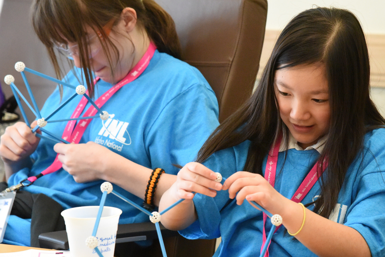 Kids enjoying STEM activities at Idaho National Lab (INL)