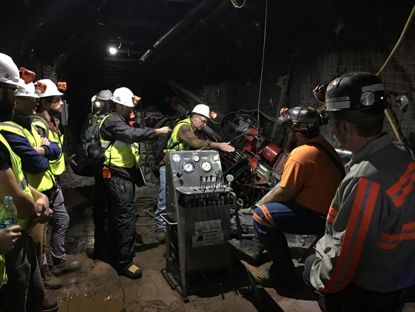 Researching inside the mine