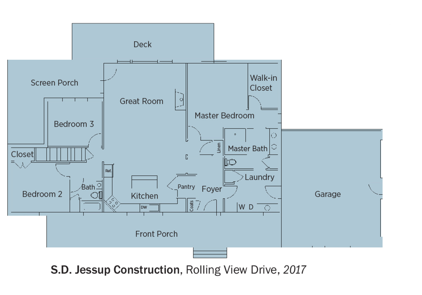 Floorplans for Rolling View Drive by S.D. Jessup Construction Inc.