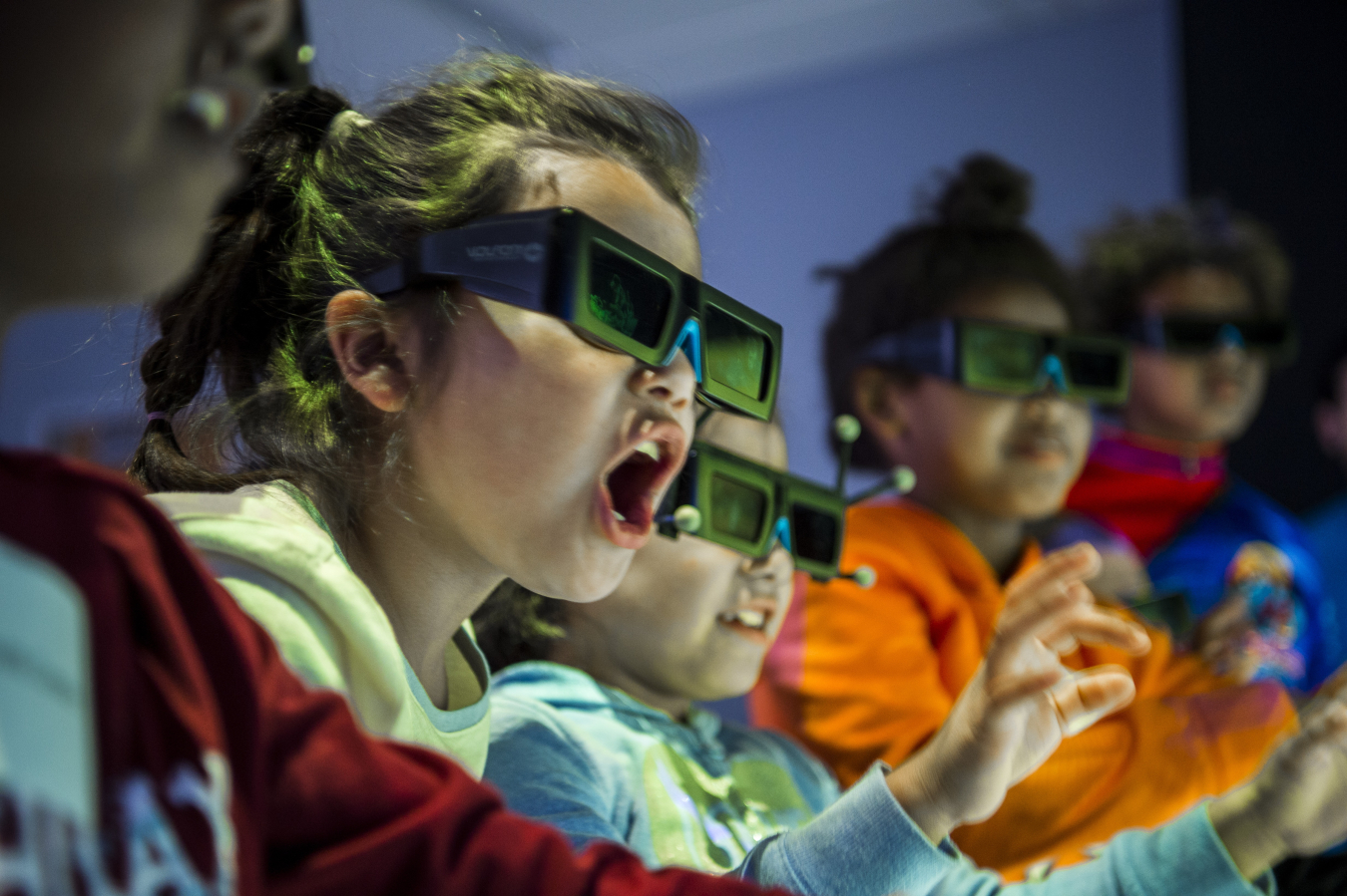 Kids enjoying STEM activities at the National Renewable Energy Lab (NREL)