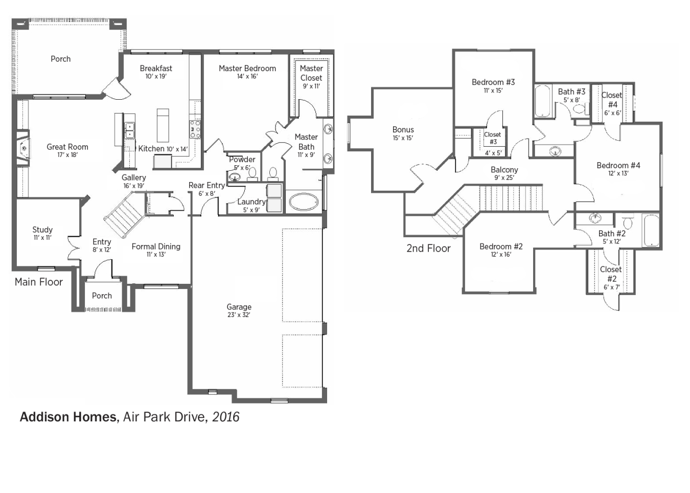 DOE Tour of Zero: Air Park Drive by Addison Homes floorplans.