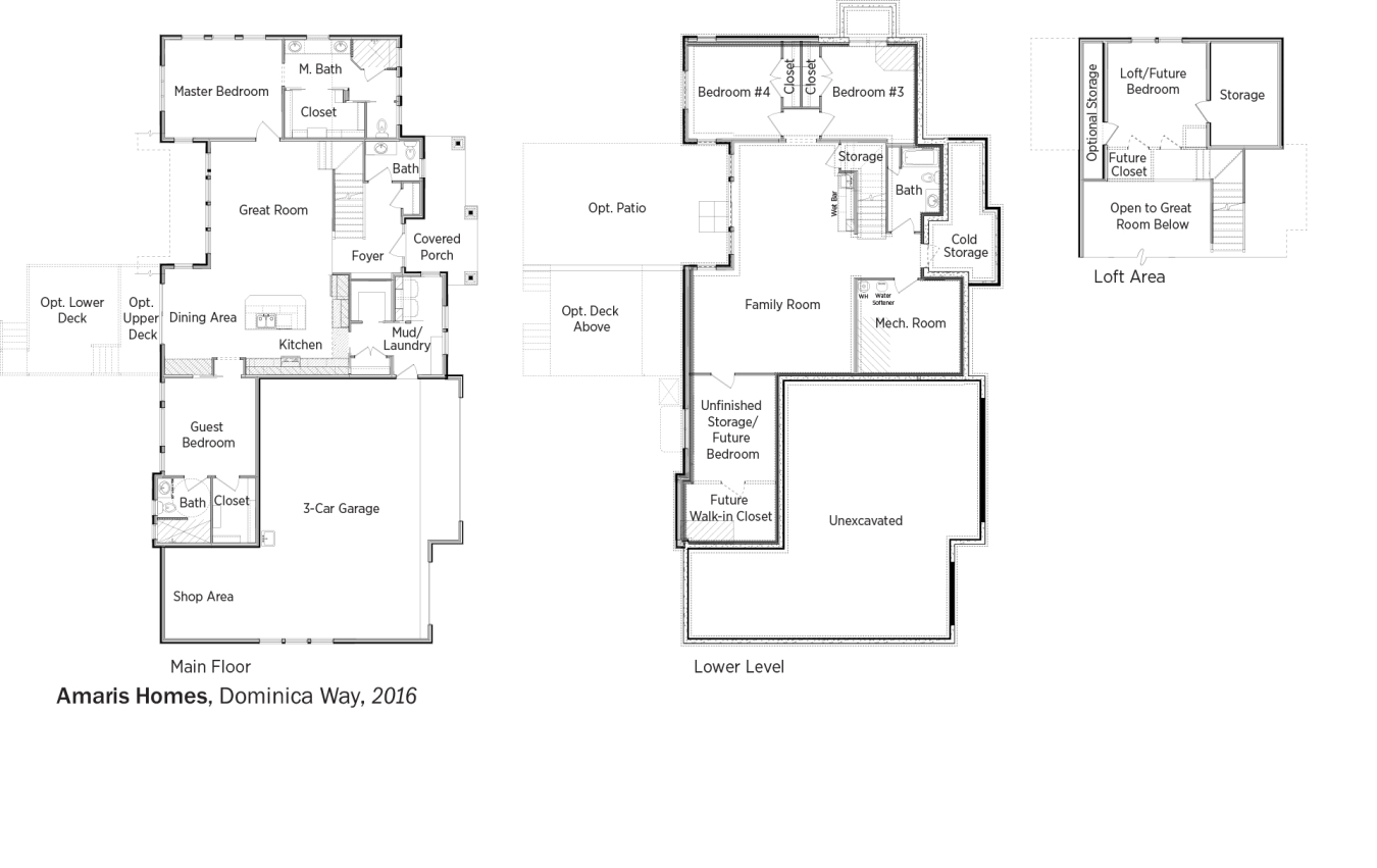 DOE Tour of Zero: Dominica Way by Amaris Homes floorplans.