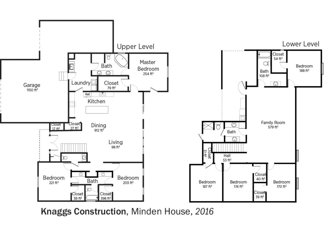 DOE Tour of Zero: Minden House by Knaggs Construction floorplans.