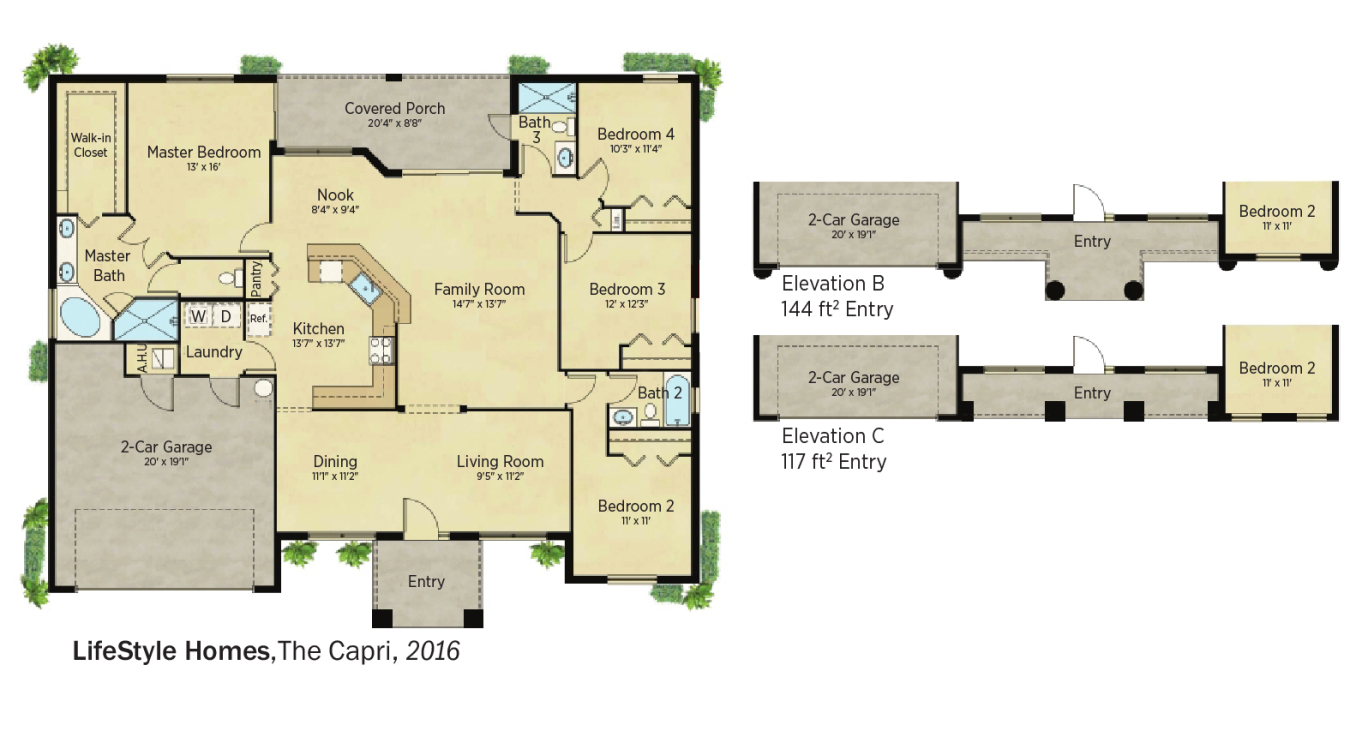 DOE Tour of Zero: The Capri by LifeStyle Homes floorplans.