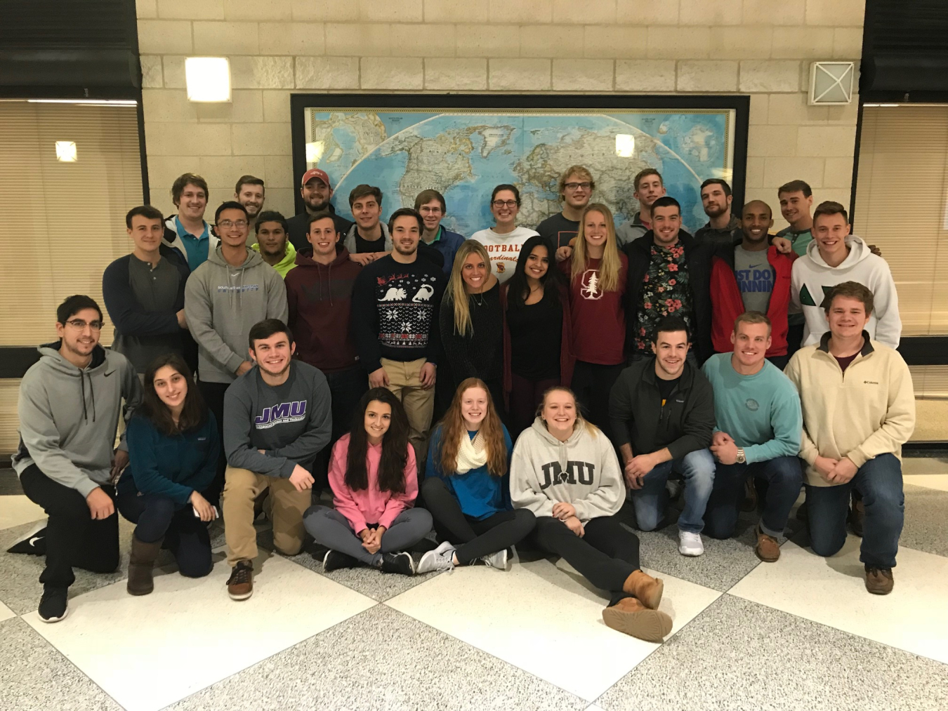 James Madison University Collegiate Wind Competition team members.