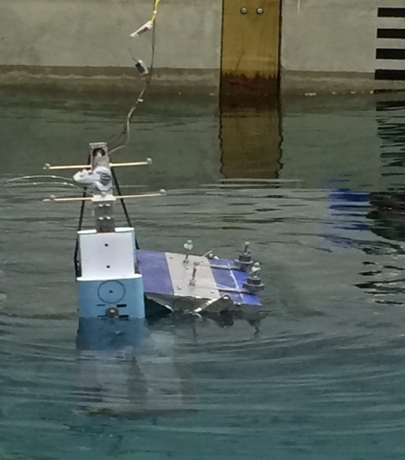 RTI F2 QD 1/50 scale going through paces during Wave Energy Prize test week