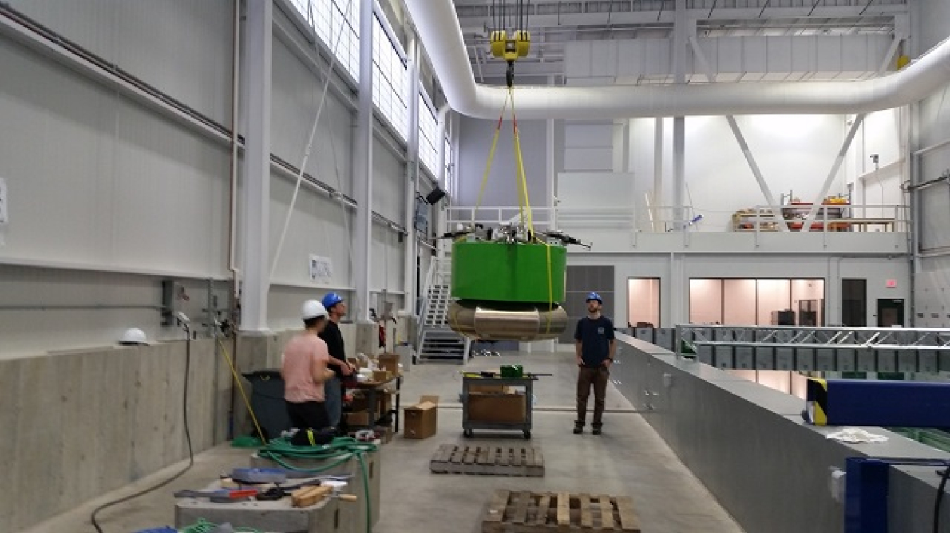 Sea Potential tests at U of Maine facility and ships device to Carderock