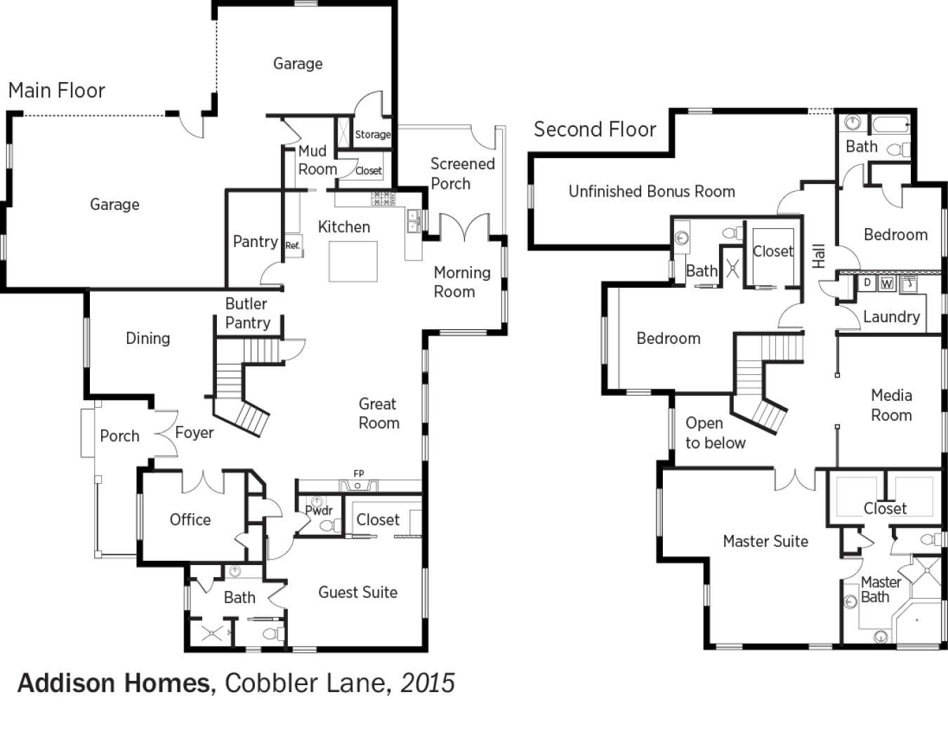 DOE Tour of Zero: Cobbler Lane by Addison Homes floorplans.