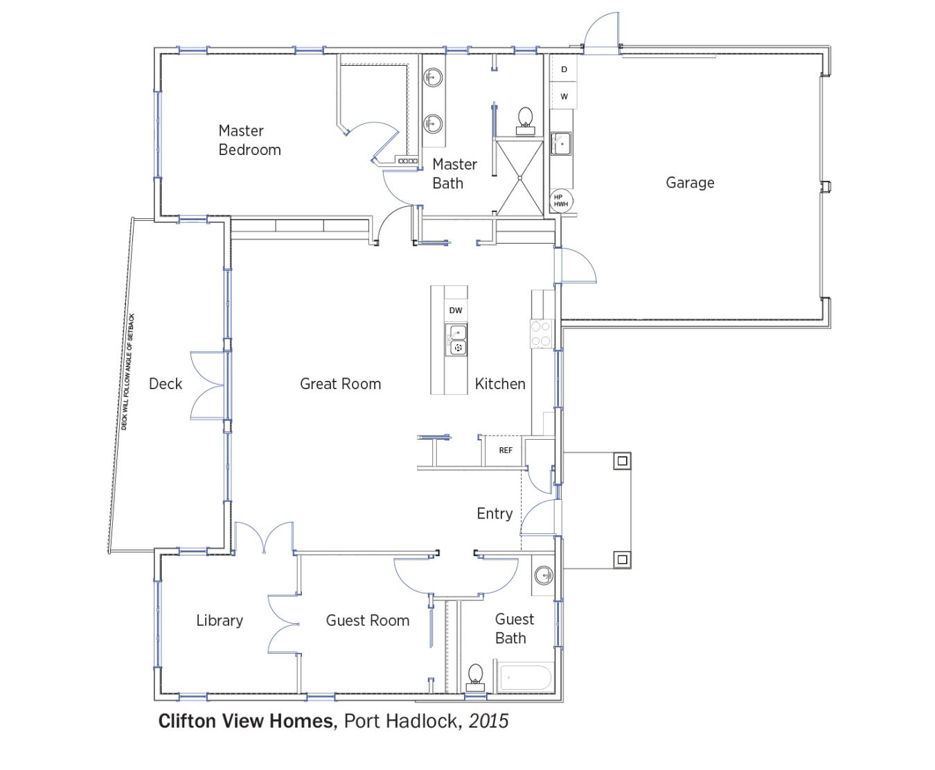 DOE Tour of Zero: Port Hadlock by Clifton View Homes floorplans.