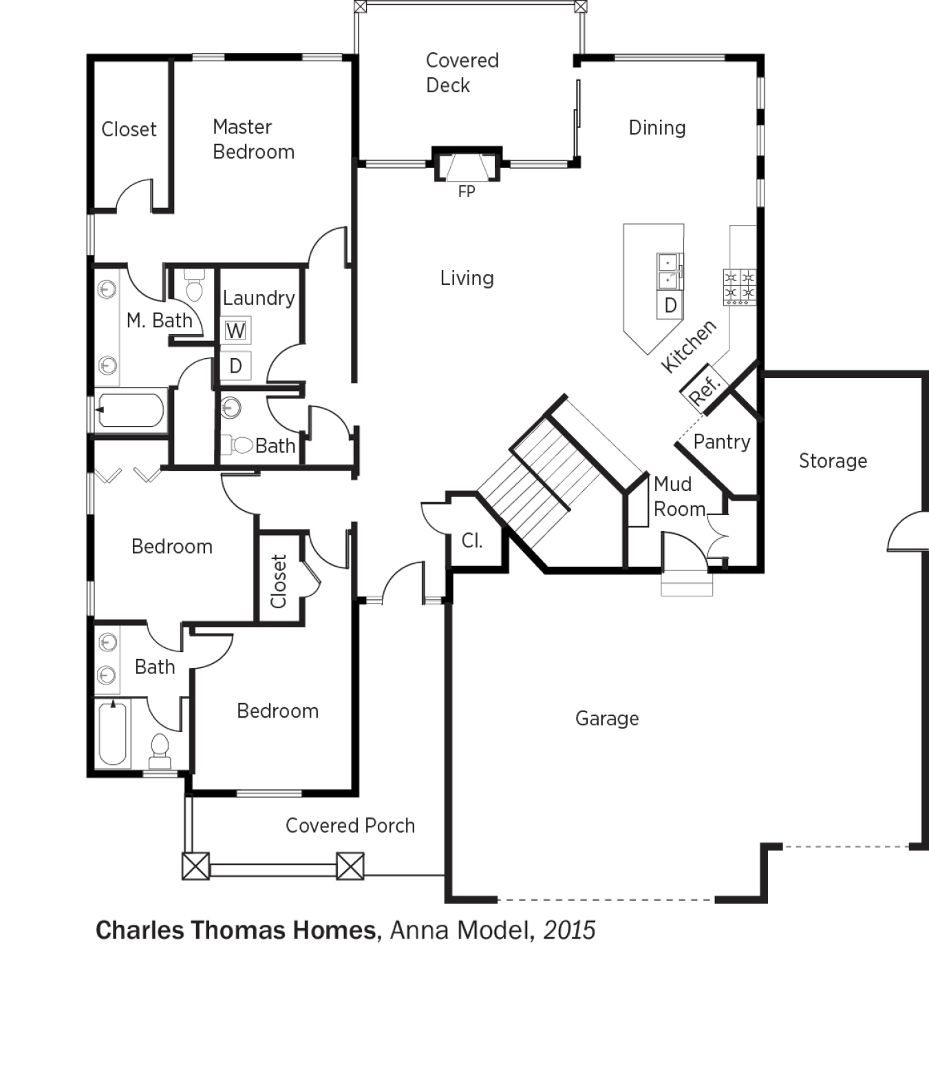 DOE Tour of Zero: Anna Model by Charles Thomas Homes floorplans.
