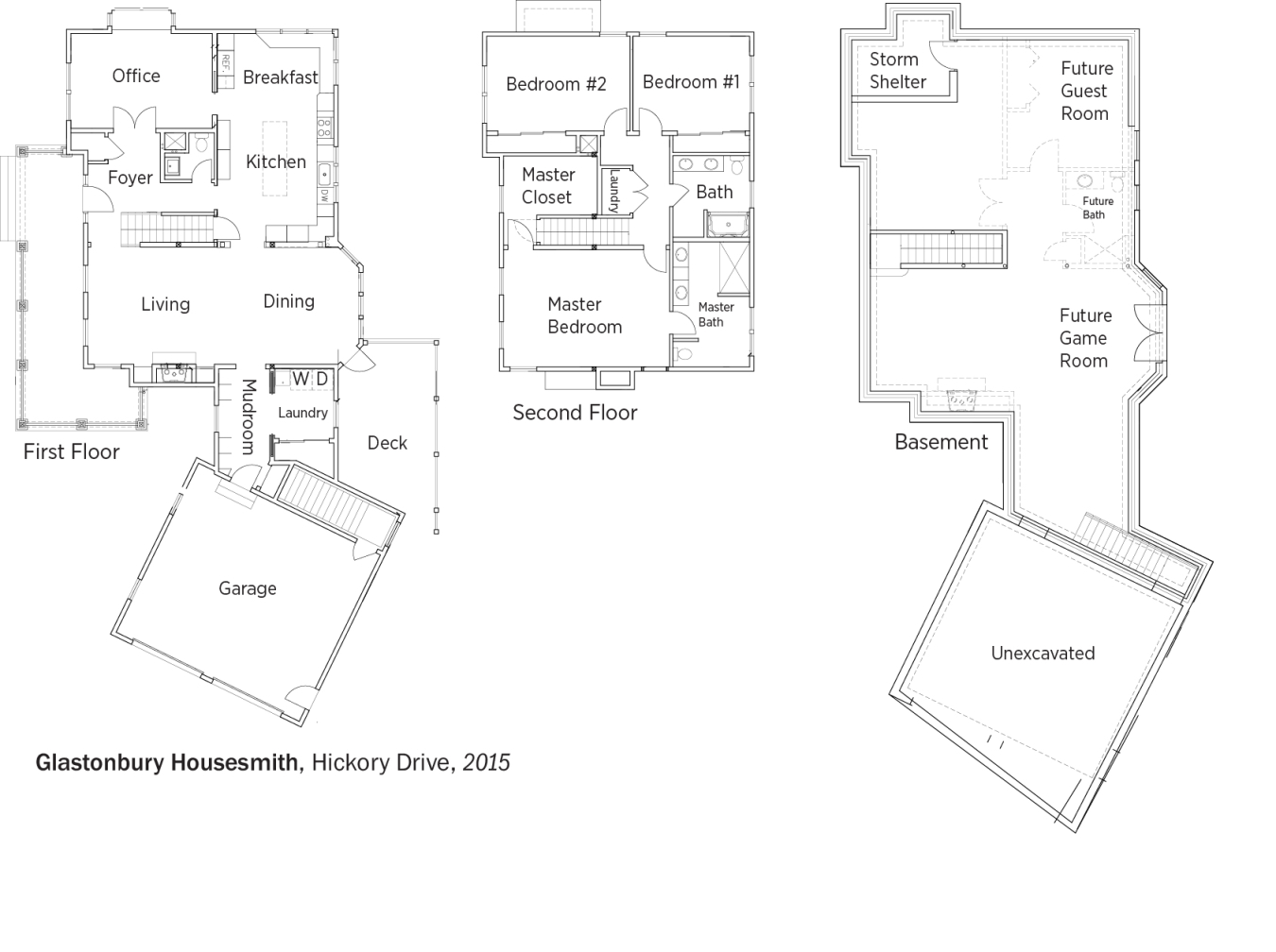 DOE Tour of Zero: Hickory Drive by Glastonbury Housesmith floorplans.