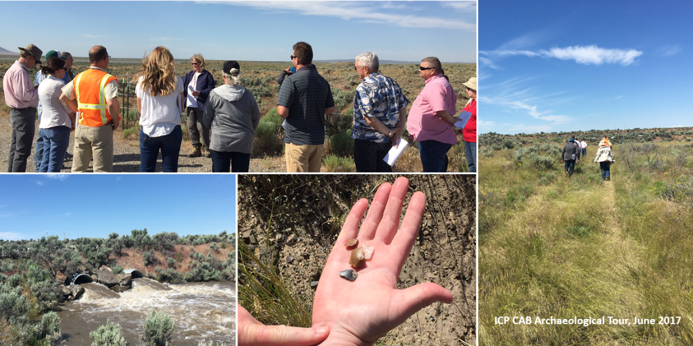 The ICP CAB takes an archaeological tour of the Idaho site in June 2017