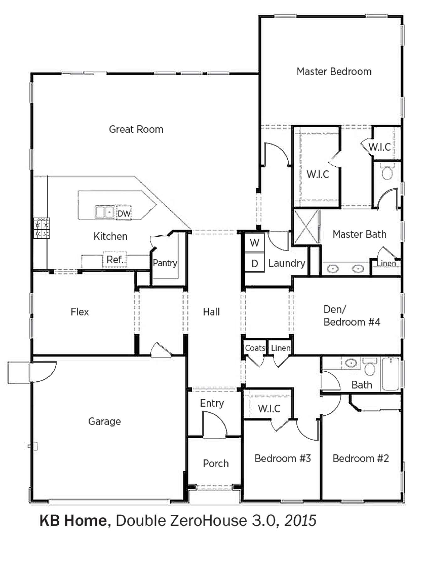 DOE Tour of Zero: Double ZeroHouse 3.0 by KB Home floorplans.