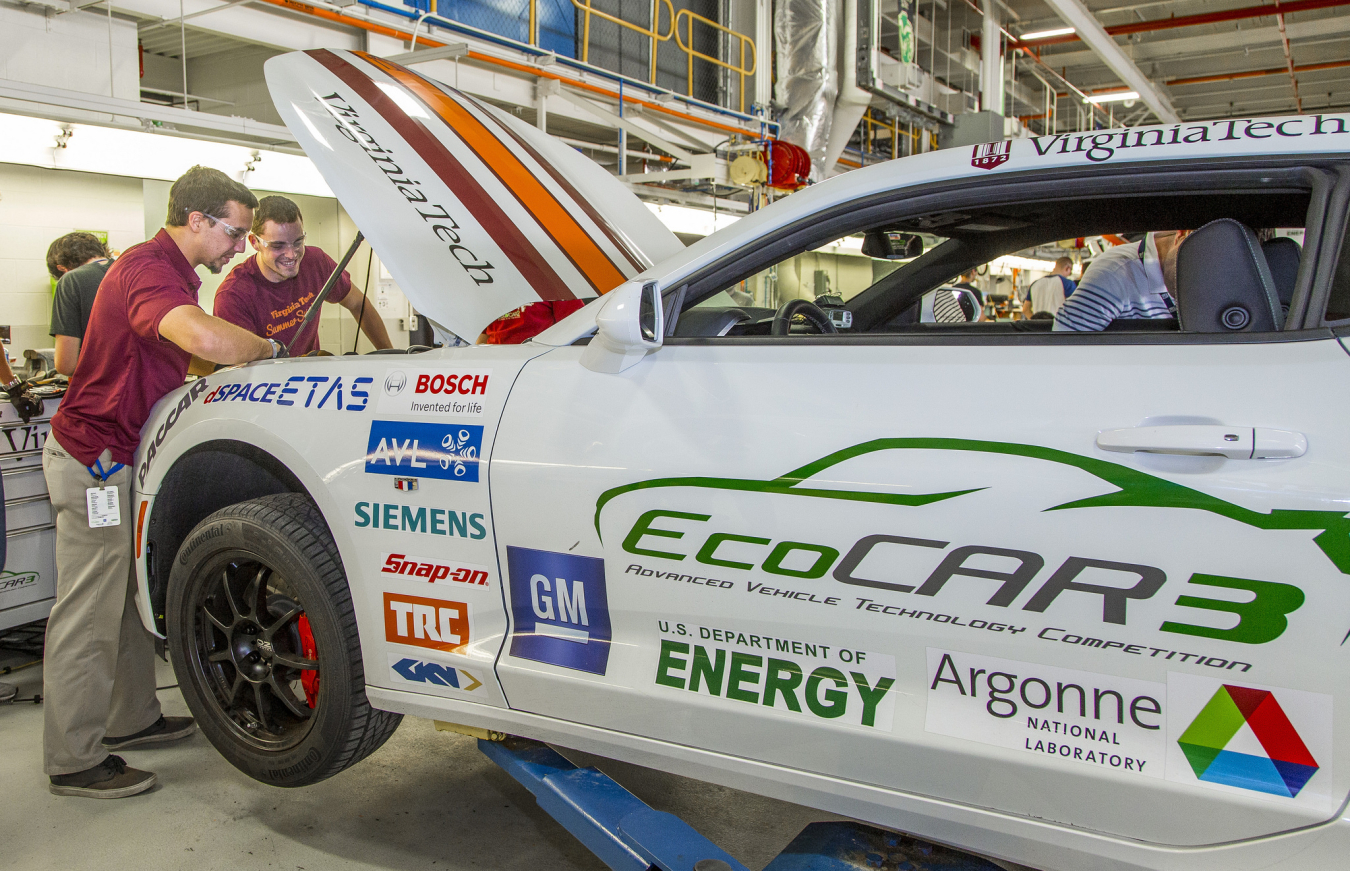 Virginia Tech at the EcoCar3 competition 