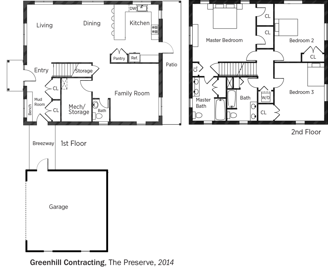 DOE Tour of Zero: The Preserve by Greenhill Contracting floorplans.