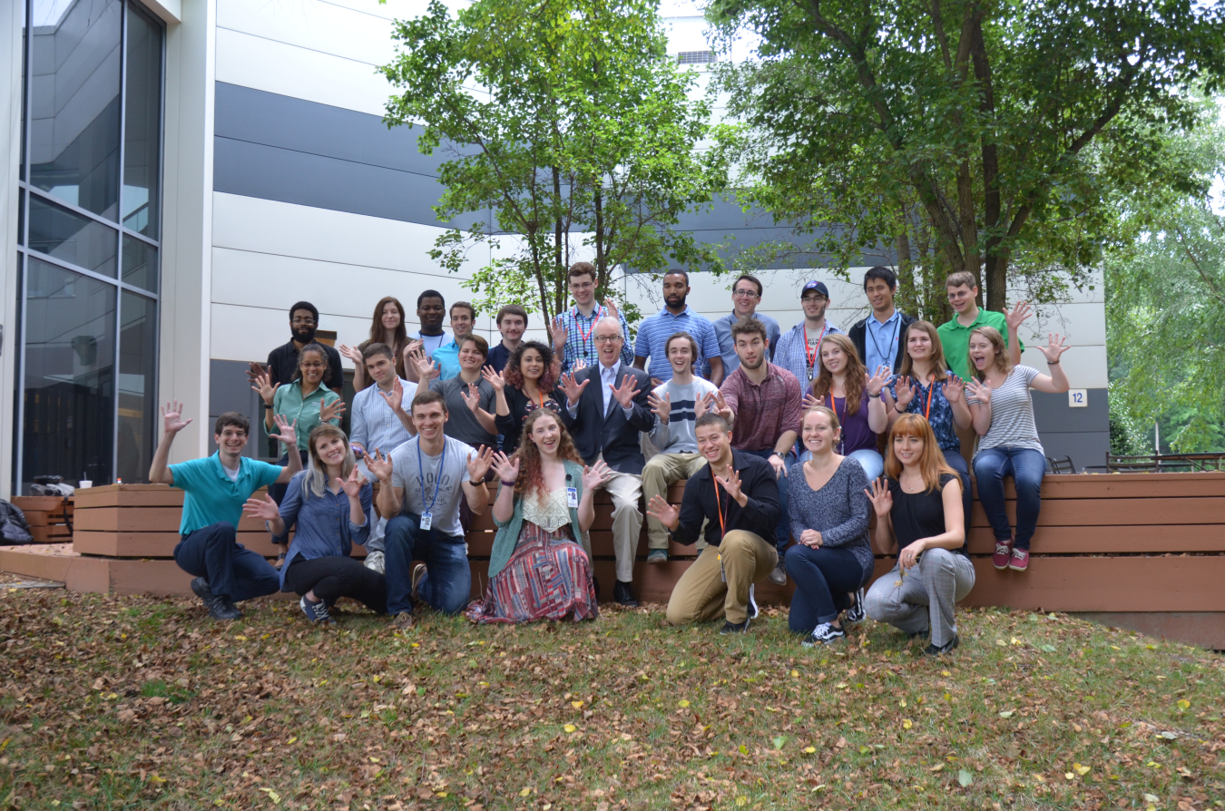 Jefferson Lab Director Stuart Henderson, during July 2017, shared his experiences leading to his career as a physicist and Jefferson Lab's newest director, with college undergraduates participating in summer internship programs at the lab. 