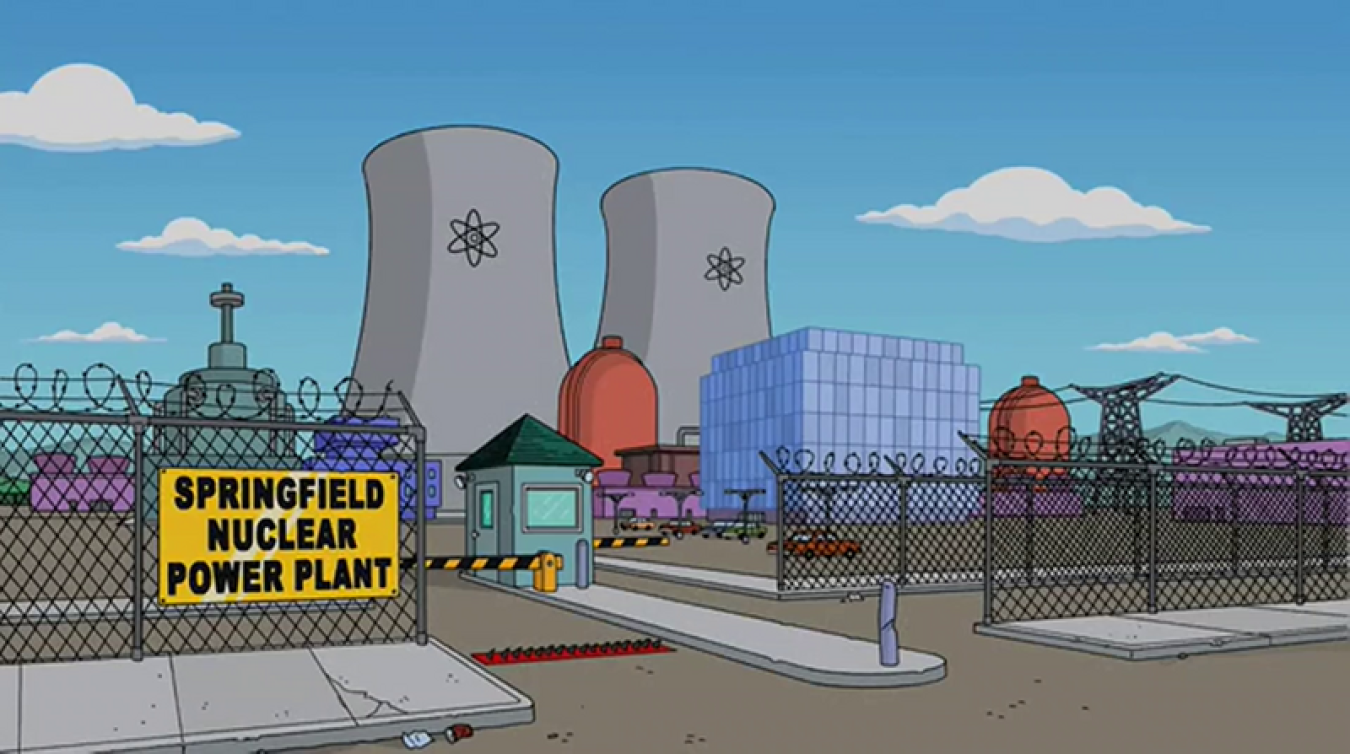 The Simpsons Springfield nuclear power plant.