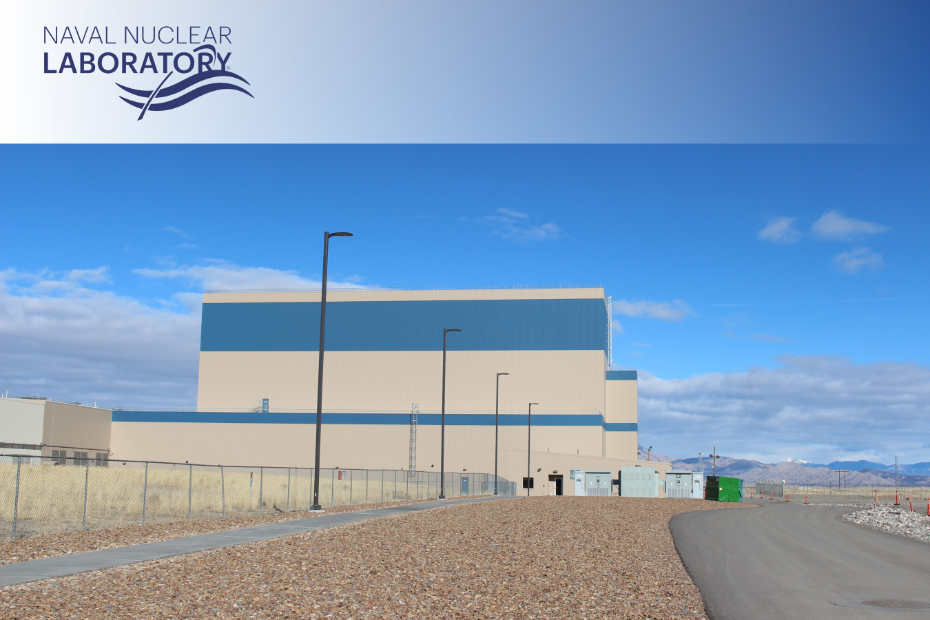 The Naval Reactors Facility in Idaho with the Naval Nuclear Labs logo