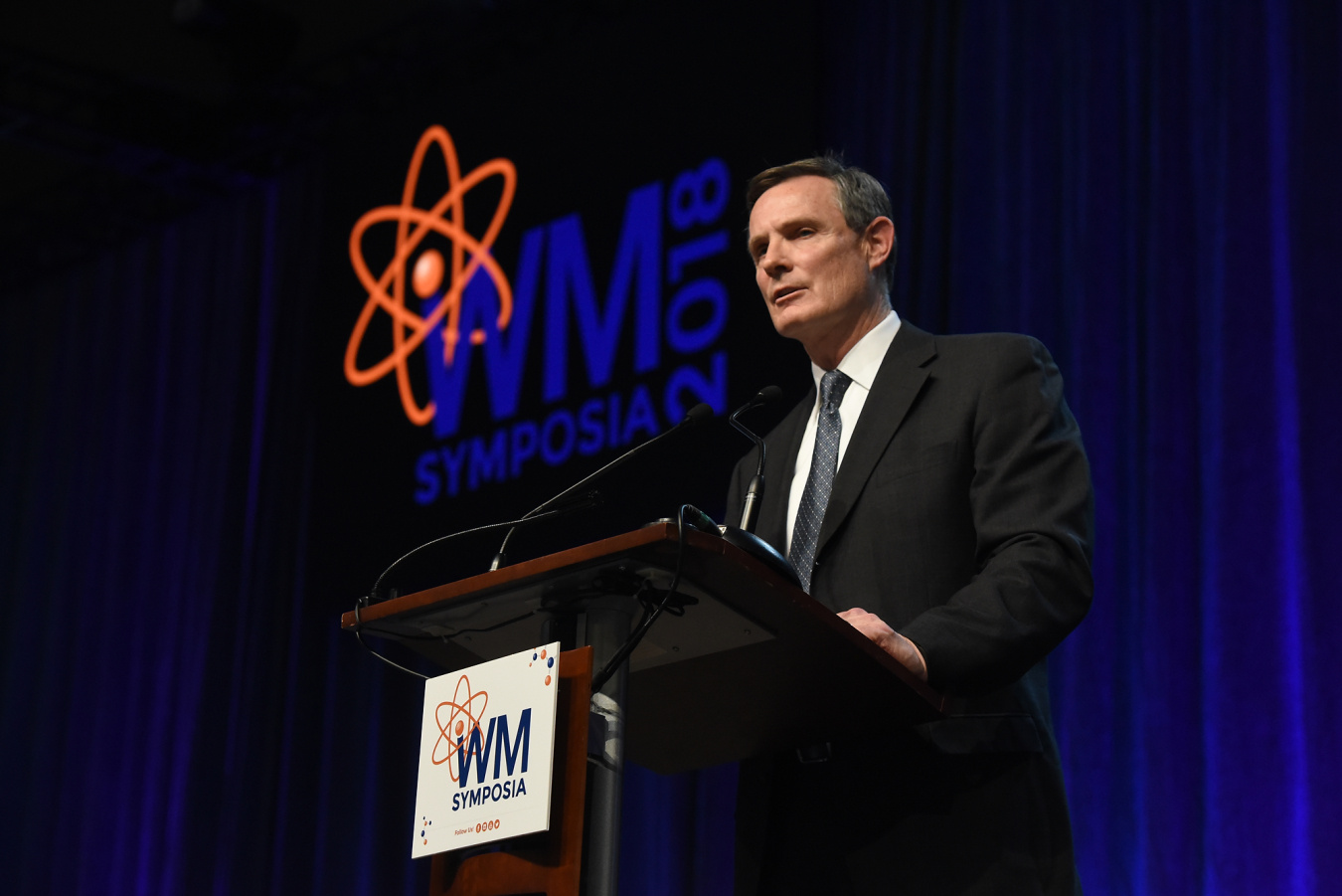 Jim Colgary, chief of staff to Deputy Energy Secretary Dan Brouillette, speaks during this year’s Waste Management Symposia.