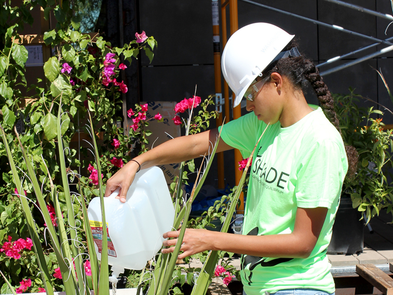 Landscaping at Solar Decathlon 