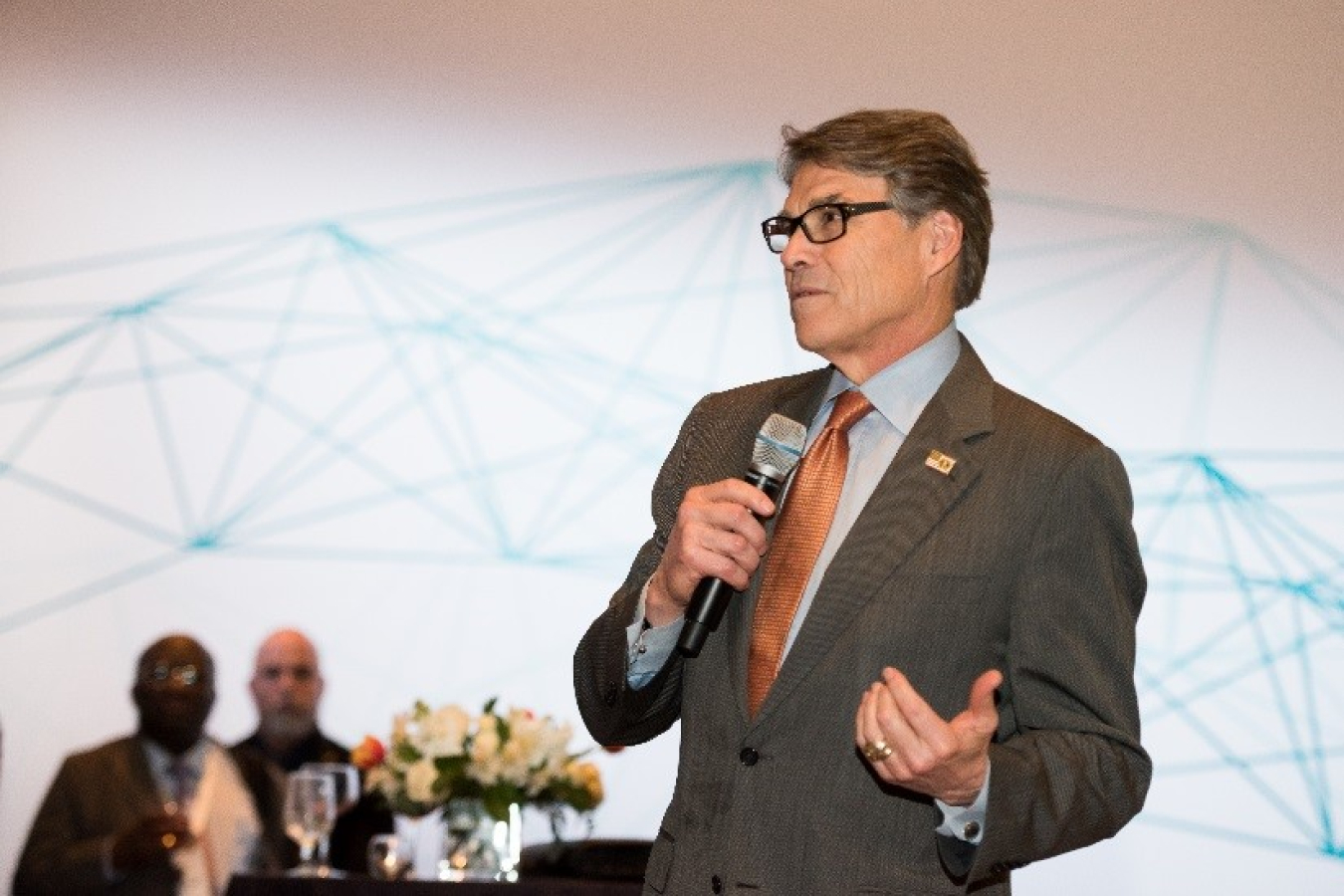 Secretary Perry addresses the audience at CERAWeek 2018