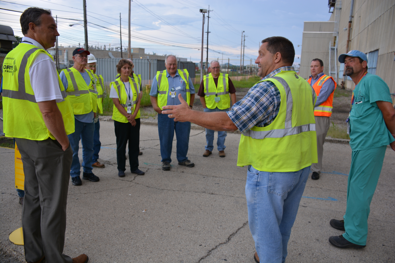 SSAB touring Portsmouth site