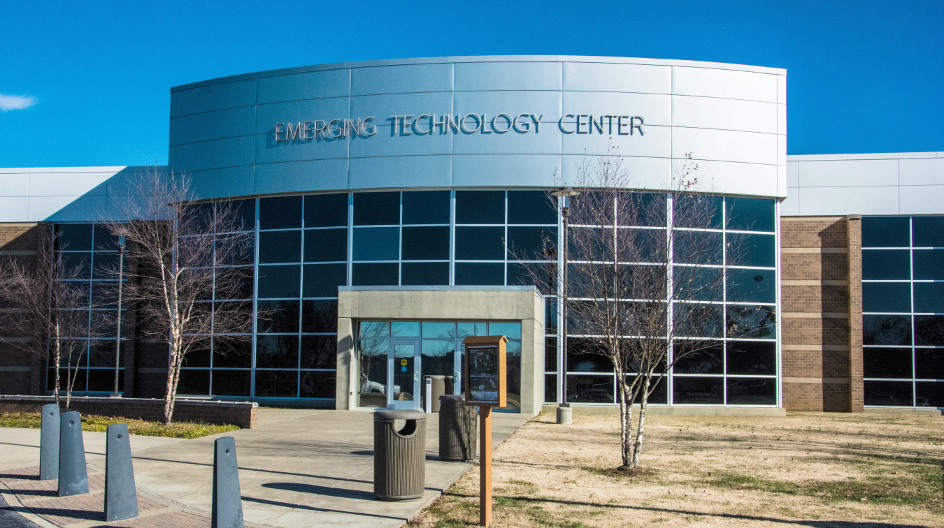 Photograph of the Emerging Technology Center of West Kentucky Community and Technical College (WKCTC) -- the new home of the administrative offices of the Paducah Citizens Advisory Board