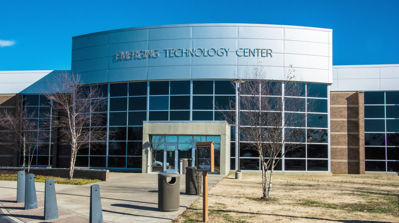 Photograph of the Emerging Technology Center of West Kentucky Community and Technical College (WKCTC) -- the new home of the administrative offices of the Paducah Citizens Advisory Board  