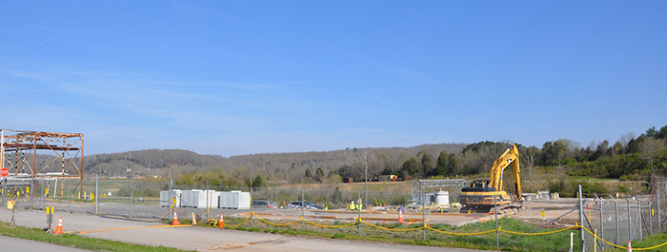 The Central Neutralization Facility after demolition was completed.